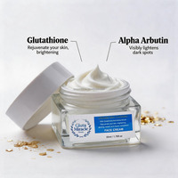Crème éclaircissante la plus rapide du fournisseur d'usine : Glutathion, Alpha Arbutine, Teint plus clair, Raffermissante, Blanchiment Neige pour Visage et Corps