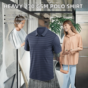 Tela de Alta Calidad 100% Poliéster 270 GSM, Tejido Grueso CVC para Camiseta, Color Sólido, Hombros Caídos, Anti-Pilling, Manga Corta, Casual - Product Image 2