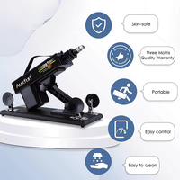 Machine de masturbation féminine à ajustement automatique, machine sexuelle rétractable automatique pour femmes avec godemichés