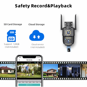 กล้องวงจรปิด Wistino 2K Outdoor HD <span class=keywords><strong>IP</strong></span> รุ่น Wifi รองรับการตรวจจับความเคลื่อนไหว พร้อมระบบเสียงสองทาง กล้องรักษาความปลอดภัยภายในอาคาร 4G รุ่น <span class=keywords><strong>V380pro</strong></span> - Product Image 6