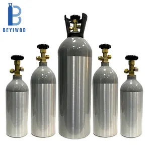 Factory direct sale aluminum co2 cylinder gas bottle/tank oxygen/co2 gas cylinder price