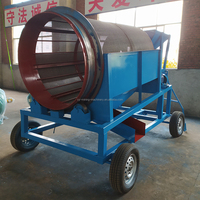 Rock Drum Mobile Diesel Écran Gravier Criblage Or Placer Écran Rotatif Compost Trommel Écran