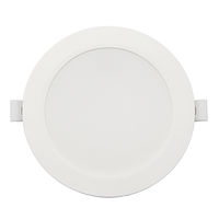 Lumière tubulaire ronde encastrée en fer LED 6W 9W 12W 18W Ultra-mince en tôle émaillée Downlight/led Down Light/Downlights
