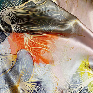 Tessuto in Pura Seta di Gelso Naturale 100% Satin Charmeuse Cinese per Abiti Eleganti e Tessuti di Moda Francese - Product Image 2