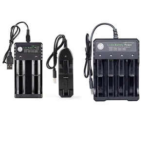 Cargador de batería recargable de iones de litio, adaptador de batería AA, 1,5 v, 3,7 V, 18650, 14500, USB, carga independiente, 18350, 16340, a1