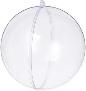 क्रिसमस गेंद आभूषण गेंदों स्पष्ट Fillable गहने गेंद 12 के पैक व्यक्तिगत 120mm गहने