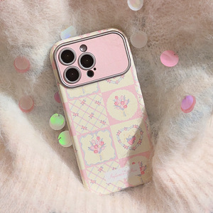 เคสโทรศัพท์มือถือลายสก็อตดอกไม้สีเงินหนังเทียมพิมพ์ลายสำหรับ 15/17promax/11/14/Fresh/12 ป้องกันการกระแทก - Product Image 4