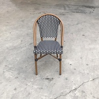 Meubles d'extérieur en osier, Table à manger et chaises en rotin, pour le jardin, le café, le bistrot française, moderne, nouveauté