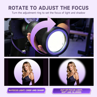 MG06 Mini Snoot Optique Monture Bowens, Tube de Diffusion Lumineuse pour Photographie Compatible avec les Lumières LED de Studio Godox Zhiyun Yongnuo Nanlite