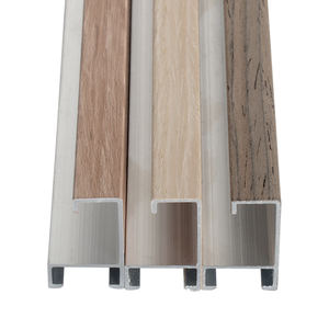 Color madera grano casa decoración montaje en pared Marco de póster de Metal para impresiones foto marcos de fotos de aluminio moldeado - Product Image 1