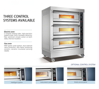 Menjual mesin Oven panggang satu dek, Oven Pizza elektrik dengan batu untuk peralatan membuat roti dan kue