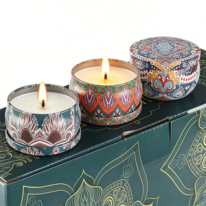 ผู้จัดจำหน่ายที่ได้รับการยืนยัน ภาชนะโลหะเปล่าสำหรับใส่เทียนหอม ฝาสีขาว บรรจุภัณฑ์หรูหรา โปรแกรมจัดแสดงสินค้า ขายส่ง ขายปลีก - Product Image 4