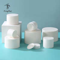 Vente en gros de pots cosmétiques en plastique blanc vides de 50/80/100/120/150/200/250 ml pour la crème, contenants d'emballage cosmétique