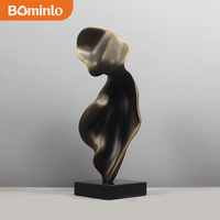 Moderne Große Abstrakte Bronze-Skulptur Luxuriöse Gegossene Metall-Kunststatue für Heim Hotel Büro Tischdekoration Inneneinrichtung