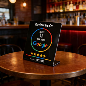 Tarjeta de Reseña Inteligente UHF NFC Preprogramada de <span class=keywords><strong>Google</strong></span> con Código QR - Product Image 4