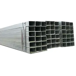 Tubo de aço inoxidável galvanizado, tubo quadrado de corte retangular 100x100 ms de shs a500 shs