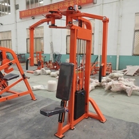 Appareil de musculation commercial multifonctionnel : Rameur assis, Lat Pulldown, Pectoral Fly, Deltoid Posterior, pour exercices de dos et de poitrine, construction en acier