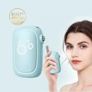 Pulverizador de oxigênio de água portátil para máquina facial Nano Mist, injetor de oxigênio para hidratação e rejuvenescimento da pele, de alta pressão