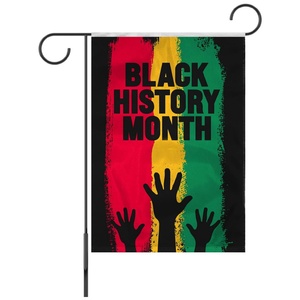 Drapeau de jardin en gros pour le Mois de l'histoire des Noirs, fan, déclaration d'émancipation des Afro-Américains, Black Lives Matter, drapeau de jardin, décoration extérieure pour la maison - Product Image 5