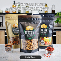 Sacs en plastique refermables de qualité alimentaire, personnalisables par impression en gravure, emballages réutilisables pour aliments pour animaux, collations et gâteaux