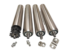 Rodillos de Acero al Carbono de Alta Resistencia Sin Motor para Industrias Minoristas, Rodillos Transportadores en Estado Nuevo, Diámetro de Tubería 38 mm