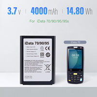 Baterai pemindai kode batang, untuk Idata 95V 95W 95S SWLPB 3.7V 4000mAh