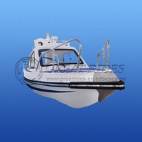 Bateau de sport à grande vitesse à cabine 600 19.6ft/6m croiseur de patrouille en fibre de verre Yachts à moteur hors-bord