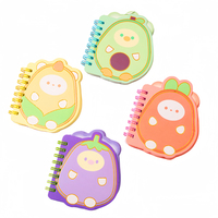 Carnet spirale mini format spécial fruits et légumes mignons 83*110mm 60 feuilles 80gsm Papeterie de poche pour enfants Vente en gros DEPAI