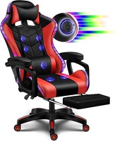 Grande-Bretagne meilleure nouvelle chaise de jeu populaire chaise de jeu RVB avec haut-parleur en option LED RGB musique Silla soutien lombaire chaise de jeu