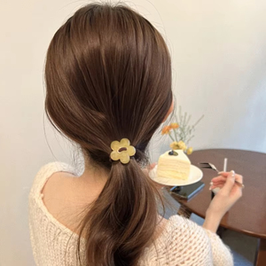 Elastico per Capelli in Acrilico a Forma di Fiore, Accessori per Capelli per Ragazze - Product Image 5