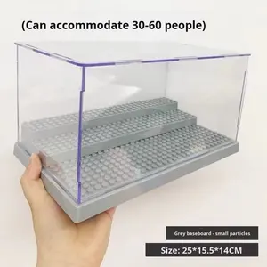 Vitrine transparente anti-poussière modèle conteneur pour <span class=keywords><strong>Lego</strong></span> vitrine blocs <span class=keywords><strong>de</strong></span> construction boîte <span class=keywords><strong>de</strong></span> rangement - Product Image 4