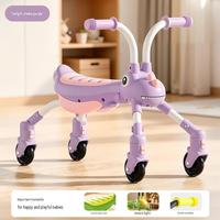 Vélo d'équilibre moderne de luxe à 4 roues avec capteurs pour bébés, jouet éducatif pour enfants de 1 à 3 ans, pour l'extérieur