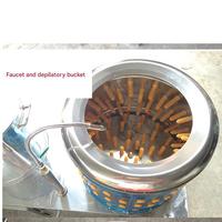 Machine à plumer les volailles entièrement automatique en acier inoxydable pour canards, oies, équipement d'abattage de haute qualité pour restaurants et usage agricole