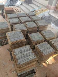 Vente en gros de feuilles de carreaux de mosaïque en placage de brique solide gris argile mince Murs et planchers commerciaux/résidentiels Mosaïque de briques de construction - Product Image 5