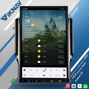 เครื่องเล่นมัลติมีเดียติดรถยนต์ระบบ Android 13 ขนาด 14.4 นิ้ว พร้อมระบบนำทาง GPS รองรับ 4G LTE Wireless Carplay สำหรับรถยนต์ Dodge RAM ปี 2019-2022 - Product Image 3