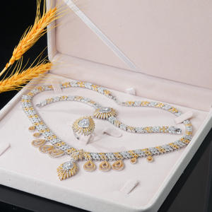 Goldleafgem Rose Gold 10k 14k 18k Lab Grown Diamond Jewelry <b>Set</b> for Women-Party & Wedding Necklace Ring <b>Bracelet</b> - Product Image 5