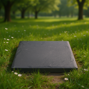 Piedras de Jardín para Caminar, 15.5 x 15.5 Pulgadas, Plástico Resistente a la Intemperie, Adoquines para Caminos Exteriores, Diseño Minimalista, 8 Piezas, Gris - Product Image 2