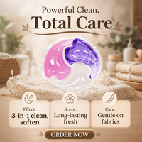 Lessive en gel 3-en-1 écologique pour lave-linge, nettoie, adoucit et rafraîchit, OEM ODM, directement de l'usine