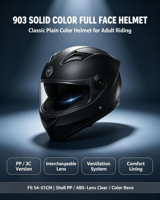 Casque de moto modulaire, casque rabattable, coque en ABS, double visière, avec intercom