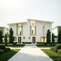 Maison modulaire préfabriquée de style moderne de luxe, structure en acier, résistante au vent, idéale pour les chambres à coucher de villas.