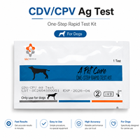 Groothandel Hond CDV CAV CIV Test Kit Oog- en Neuszwabber Canine Kennel Cough Snelle Diagnostische Kaart voor Dierenkliniek