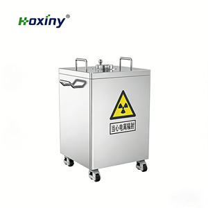 Contenedor de Residuos Radioactivos de Laboratorio |   Contenedor Blindado con Revestimiento de Plomo de 10L, 20L y 50L |   Empaque Seguro en Caja de Madera Contrachapada - Product Image 2