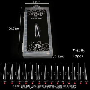 Outil de pose d'ongles en gel rapide pour salon : Moule à ongles ultra long Split Space Claw, double forme, extensions à effet 3D - Product Image 3
