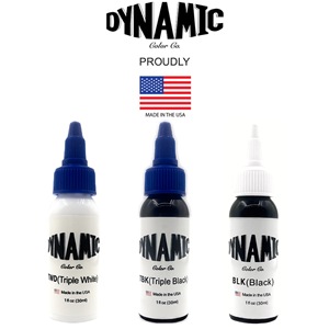 <span class=keywords><strong>Tinta</strong></span> de Pigmento <span class=keywords><strong>para</strong></span> Tatuaje <span class=keywords><strong>Dynamic</strong></span> Triple Negro, Triple Blanco y Rojo - Product Image 2