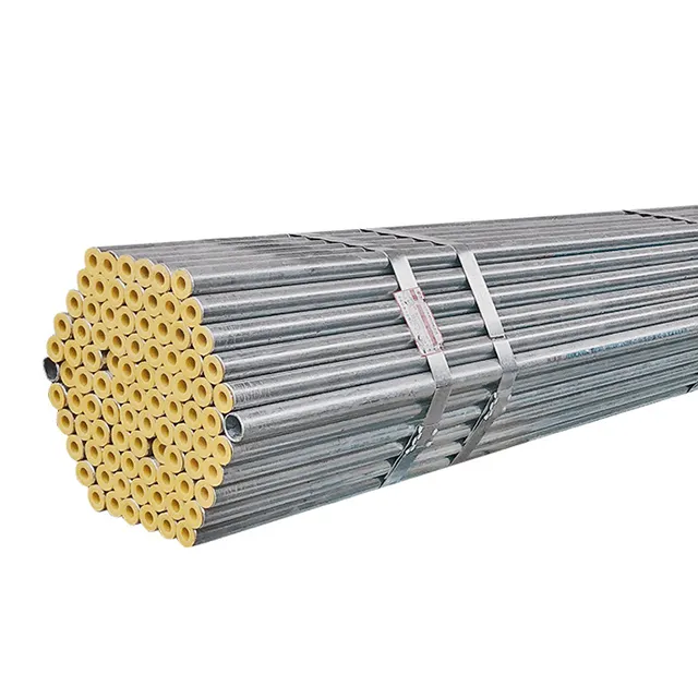 Tubos de aço galvanizado para construção, postes de cerca de metal galvanizado e estrutura de estufa