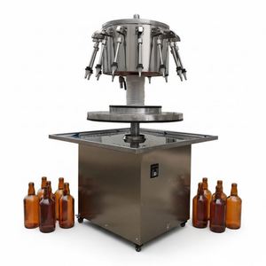 Máquina de llenado de botellas tipo sifón para alcohol, whisky, vodka, zumos y licores, ideal para botellas pequeñas. - Product Image 1