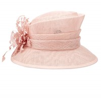 Nueva moda señoras Sinamay Iglesia sombrero Floral té fiesta boda Vestido Cloche Sun Fascinator para negocios Kentucky Derby eventos