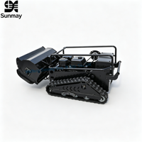 Tondeuse à gazon robotisée télécommandée CE EPA tout-terrain sans fil 22HP à moteur diesel/essence, la plus vendue, avec télécommande 500M