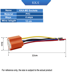 KKA 4pin/5pin ô tô <span class=keywords><strong>Relay</strong></span> gốm ổ cắm và dây nịt 4 dây - Product Image 2