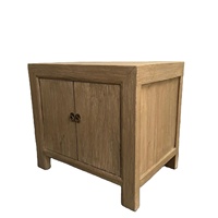 Table console en bois d'orme ancien, simple, naturel, récupéré, d'origine chinoise
